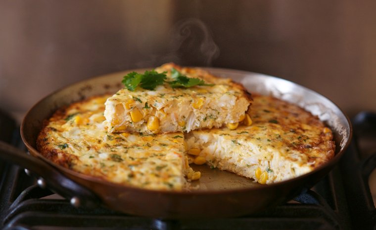 Crab & Corn Frittata