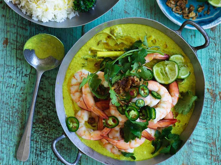 South Indian prawn curry