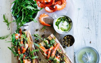 Super Simple prawn baguette