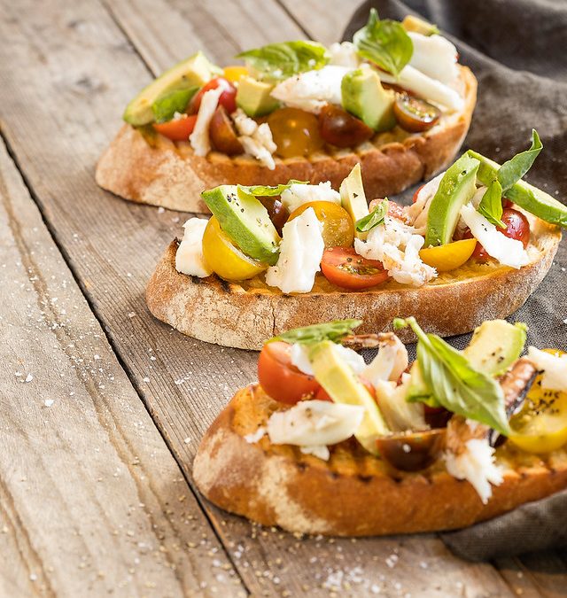 CRAB, TOMATO & AVOCADO BRUSCHETTA