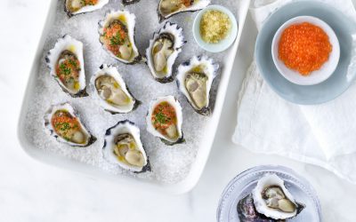 Easy As Australian Rock Oysters with caviar