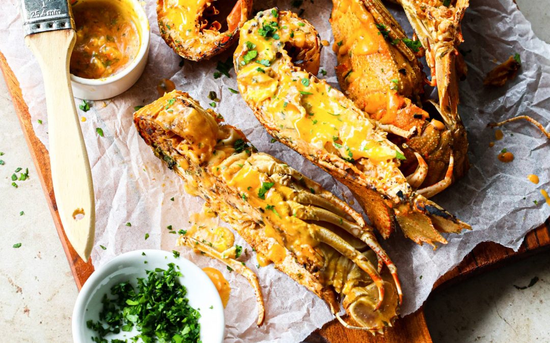 Easy As Grilled Moreton Bay Bugs with Sriracha Sauce